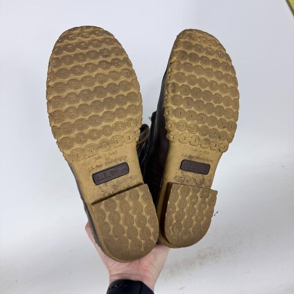 L.L. Bean Signature Duck Boots Women’s 9 Multicolor color block Lace-Up booties - Picture 8 of 10